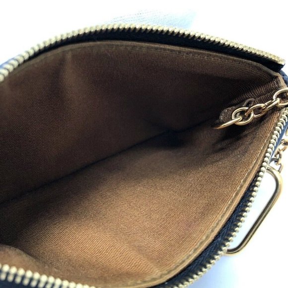 CELINE Triomphe coin purse PVC/Leather Brown/GoldHardware - Picture 4 of 14